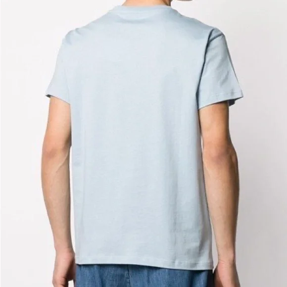 Loewe 2021 Anagram Classic Embroidered Cotton Round Neck Blue T-Shirt XL - Picture 3 of 11